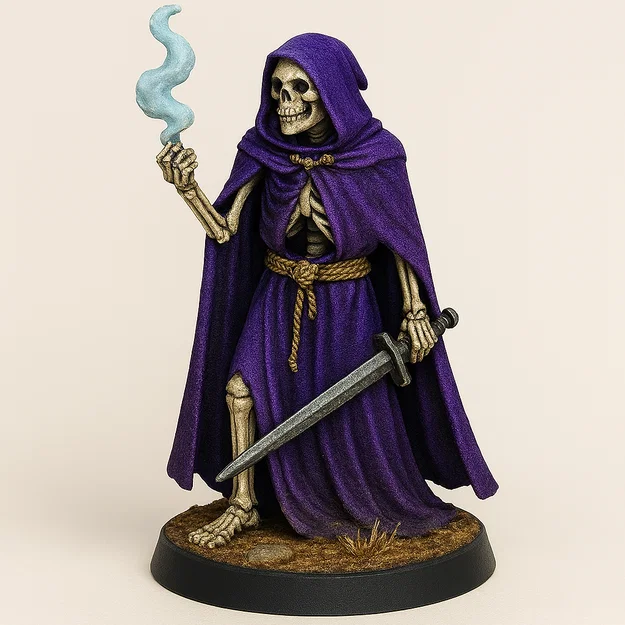 Bonesy The Robed Skelly – Mô hình bộ xương mặc áo choàng từ RetroFantasys - Image 28