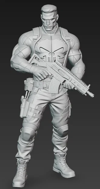 Mô hình 3D The Punisher Marvel Comics ấn tượng cho dân sưu tầm - Image 2