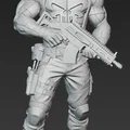 Mô hình 3D The Punisher Marvel Comics ấn tượng cho dân sưu tầm - Thumbnail 2