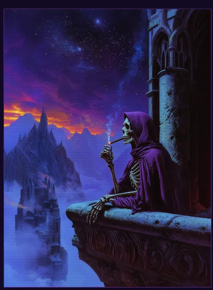 Bonesy The Robed Skelly – Mô hình bộ xương mặc áo choàng từ RetroFantasys - Image 32