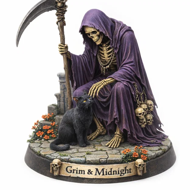 Bonesy The Robed Skelly – Mô hình bộ xương mặc áo choàng từ RetroFantasys - Image 39