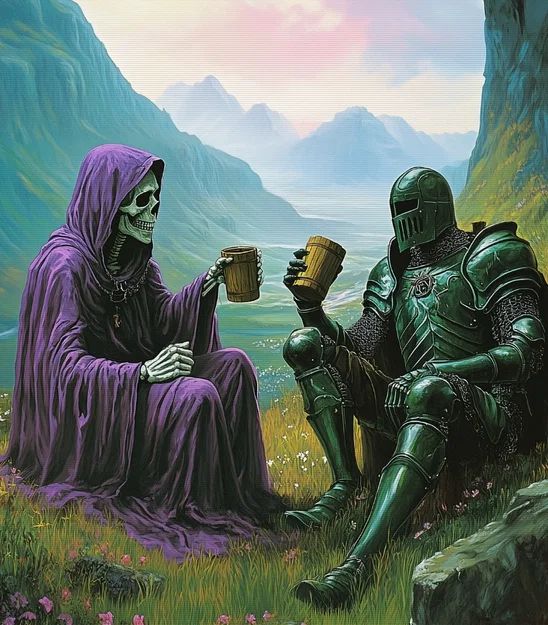 Bonesy The Robed Skelly – Mô hình bộ xương mặc áo choàng từ RetroFantasys - Image 43