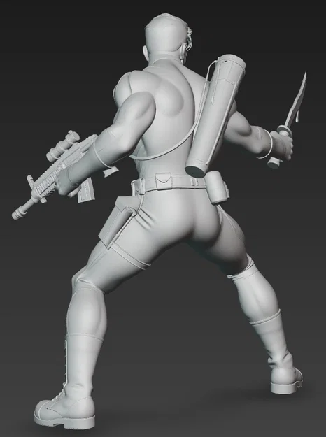 Mô hình 3D The Punisher chiến đấu tỉ lệ 1:24 cực chi tiết - Image 3