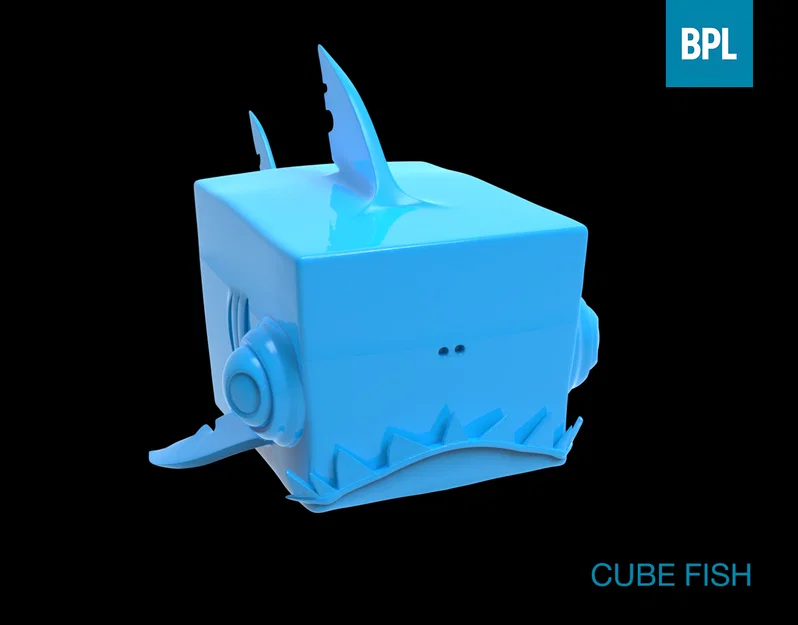 Mô hình trang trí Cube Fish độc đáo cho bàn làm việc - Image 2
