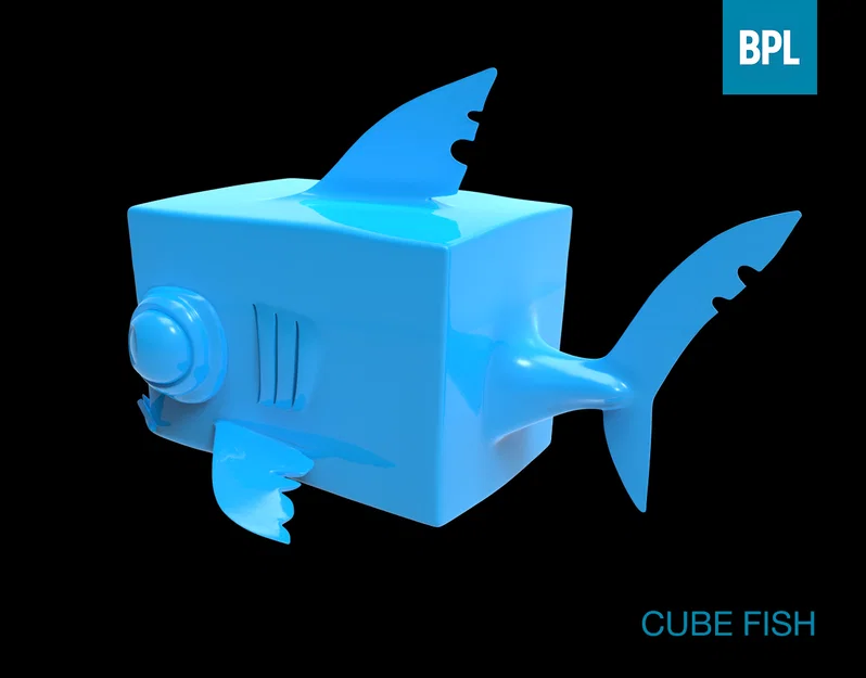 Mô hình trang trí Cube Fish độc đáo cho bàn làm việc - Image 3