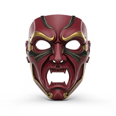 Mặt nạ cosplay Hoàng đế Quỷ Đỏ - Crimson Demon Emperor (có thể đeo được)