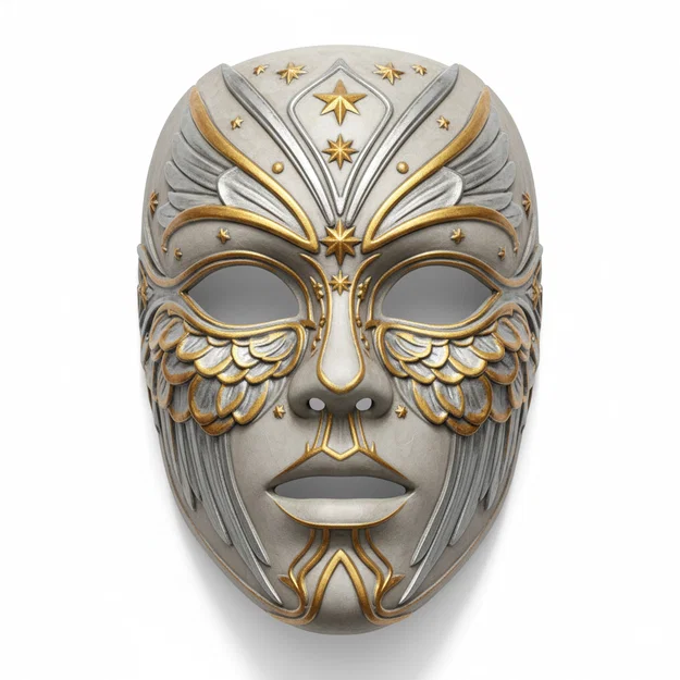 Mặt nạ chiến binh thiên thần Celestial Archangel - Cosplay, trang phục có thể đeo - Image 1