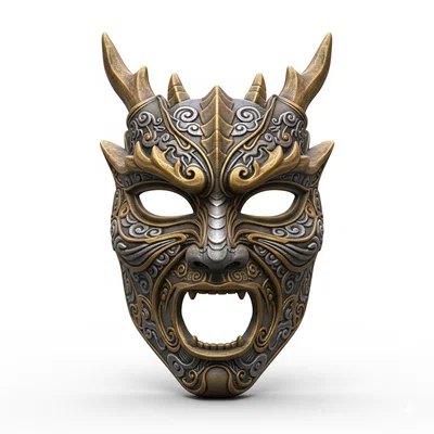 Mặt nạ Ancient Dragon Emperor - Mẫu cosplay có thể đeo được
