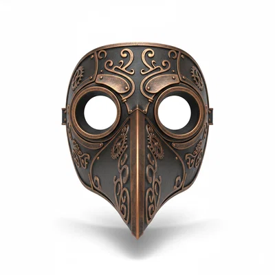 Mặt nạ Bác sĩ dịch hạch Steampunk, phụ kiện cosplay, hóa trang đeo được