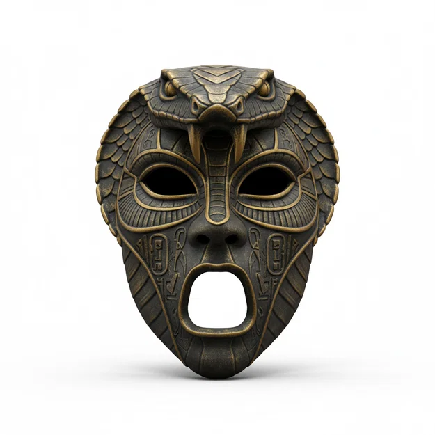 Mặt nạ Venomous Cobra Priest, cosplay, đeo được, trang phục, gương mặt, mũ bảo hiểm - Image 1