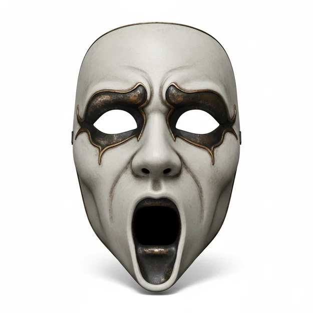 Ghostly Opera Phantom, mặt nạ, cosplay, có thể đeo được, trang phục, gương mặt, mũ bảo hiểm - Image 1