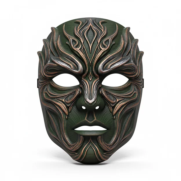 Mặt nạ Tinh linh Rừng tối (Dark Forest Spirit), phụ kiện cosplay đeo được - Image 1