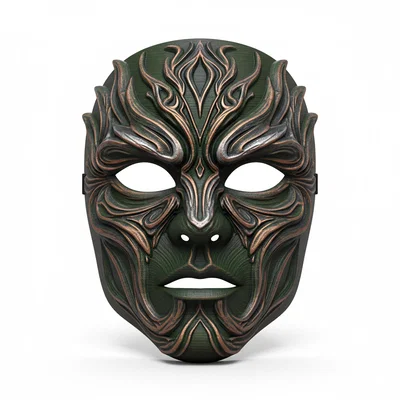 Mặt nạ Tinh linh Rừng tối (Dark Forest Spirit), phụ kiện cosplay đeo được