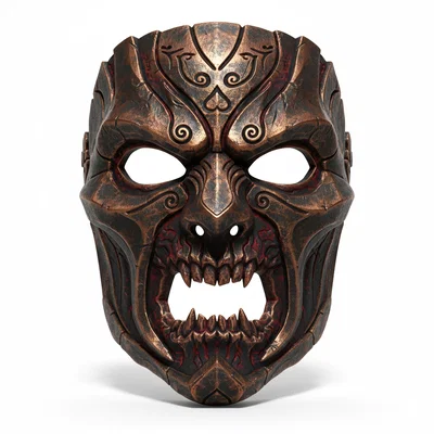 Mặt nạ Lava Titan Warlord - Trang phục Cosplay có thể đeo được