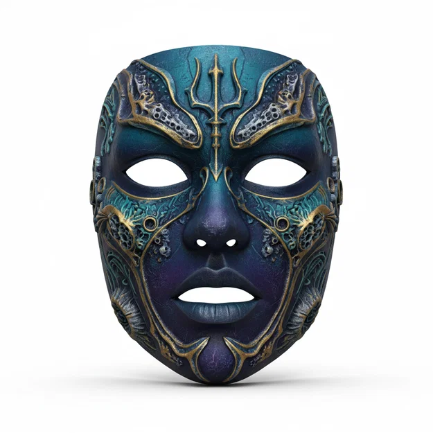 Ocean Abyss Monarch, Mặt Nạ Cosplay Độc Đáo, Có Thể Đeo Được - Image 1