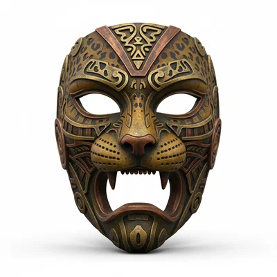 Mặt nạ Tribal Jaguar Hunter, cosplay, có thể đeo được, trang phục