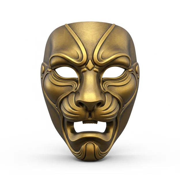 Mặt nạ Golden Lion Emperor (Hoàng Đế Sư Tử Vàng) - Cosplay, có thể đeo được - Image 1