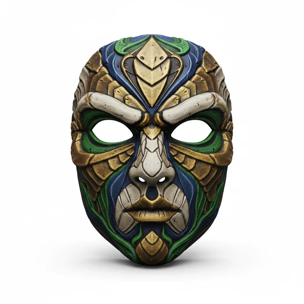 Serpent Cult Leader – Mặt nạ cosplay đeo được (costume/face/helmet) - Image 1