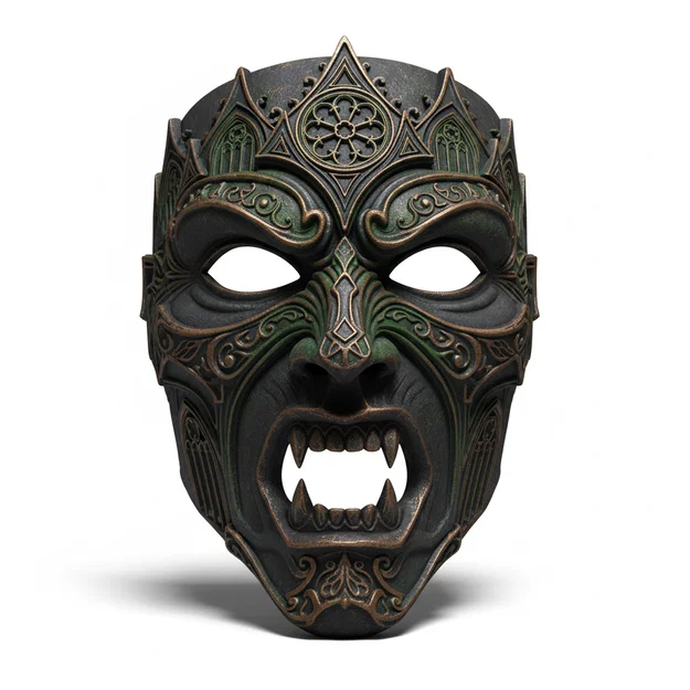 Mặt nạ Gargoyle Nhà thờ Gothic (Cosplay, Wearable, Costume, Face Helmet) - Image 1
