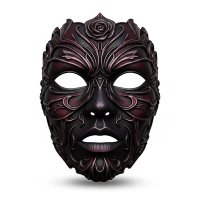 Mặt nạ Thorned Black Rose – cosplay đeo được (face/helmet)