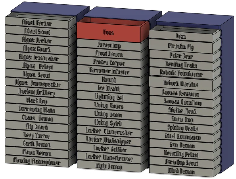 Bộ Kệ & Ngăn Kéo Sắp Xếp Quái Frosthaven (Frosthaven Monster Organizer) - Image 3