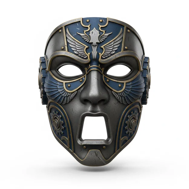 Space Knight Commander – Mặt nạ/Helmet cosplay đeo được (costume) - Image 1