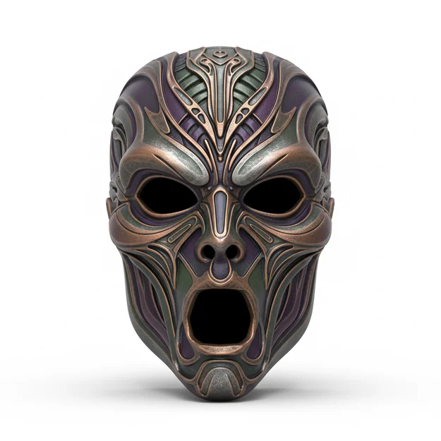 Mặt nạ Alien Hive Overlord cosplay đeo được (helmet/face mask costume) - Image 1