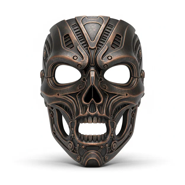 Mặt nạ Bio Mechanical Reaper cosplay đeo được – helmet/face mask costume - Image 1