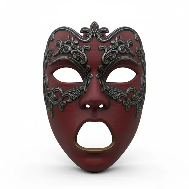 Mặt nạ Victorian Gothic Noble đeo được – cosplay, costume, face helmet - Image 1