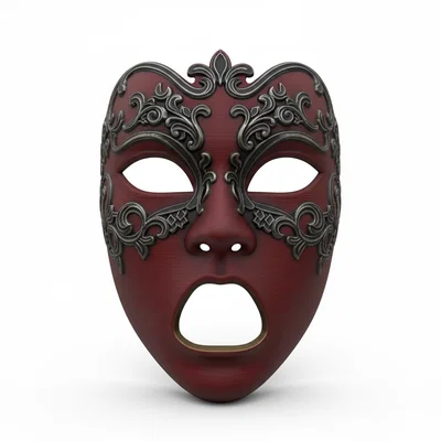 Mặt nạ Victorian Gothic Noble đeo được – cosplay, costume, face helmet