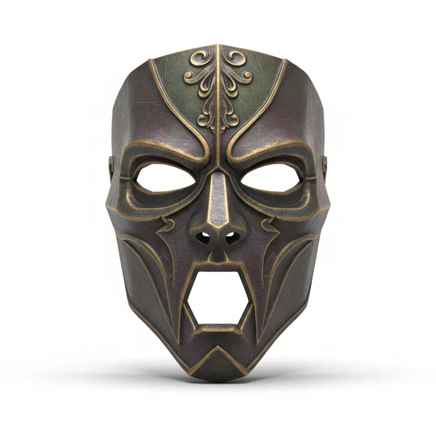 Fallen Paladin Warlord – Mặt nạ cosplay đội được, costume, face/helmet - Image 1