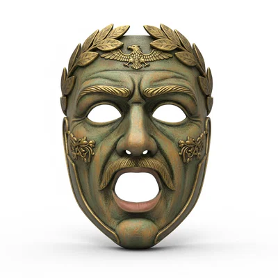 Mặt nạ Hoàng đế La Mã cổ đại – cosplay, đeo được, mũ giáp/helmet