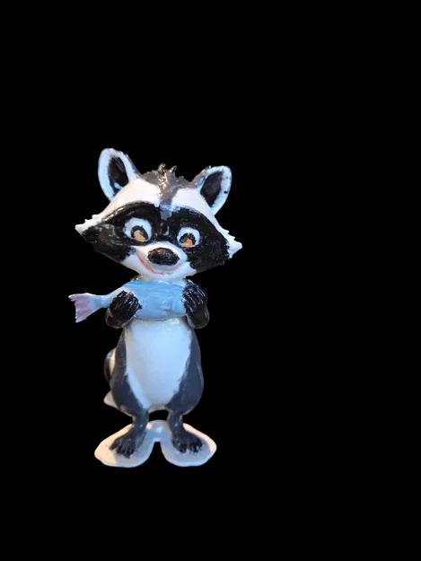 Mô hình gấu mèo Trash Panda đáng yêu - File in 3D độc đáo - Image 2