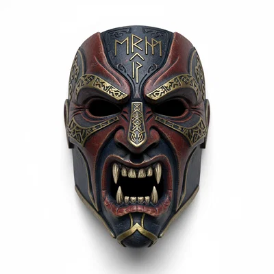 Viking Berserker Lord – Mặt nạ cosplay đeo được (helm/helmet)