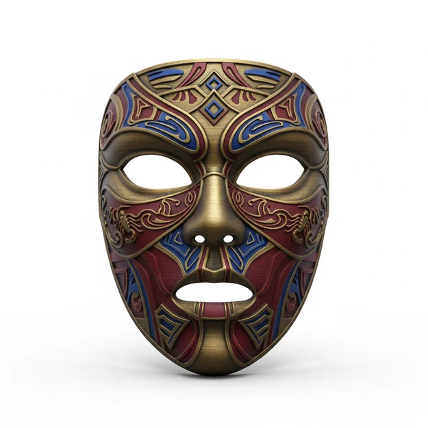 Sultan Sa mạc Ả Rập – Mặt nạ cosplay đeo được (helmet/mask) - Image 1
