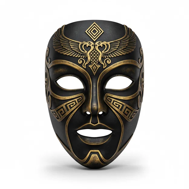 Persian Shadow Prince – Mặt nạ cosplay đeo được (costume face helmet) - Image 1