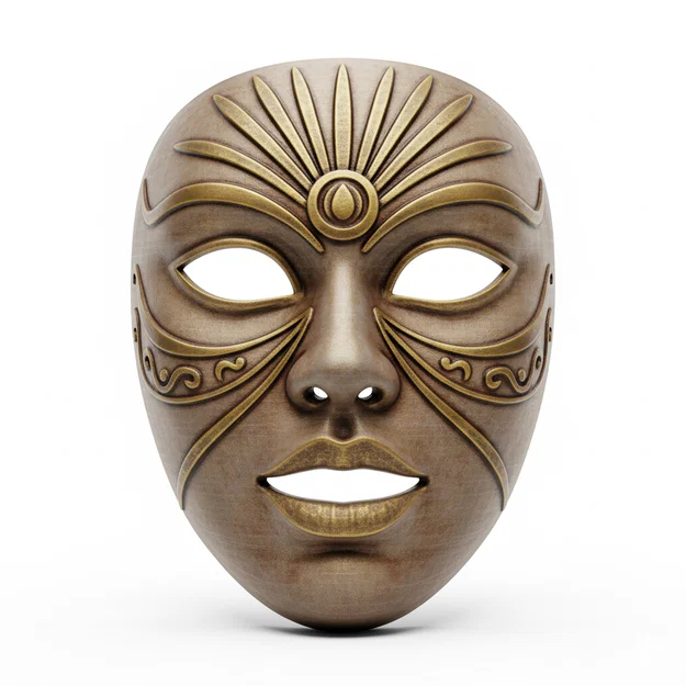 Indian Sun Maharaja – Mặt nạ cosplay đeo được (mask/helmet) cho costume - Image 1