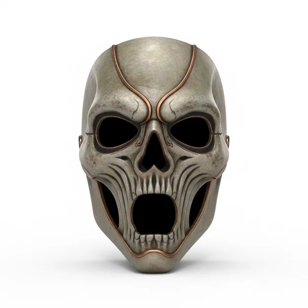 Mặt nạ Angel of Death cosplay đeo được (helmet/face mask costume) - Image 1