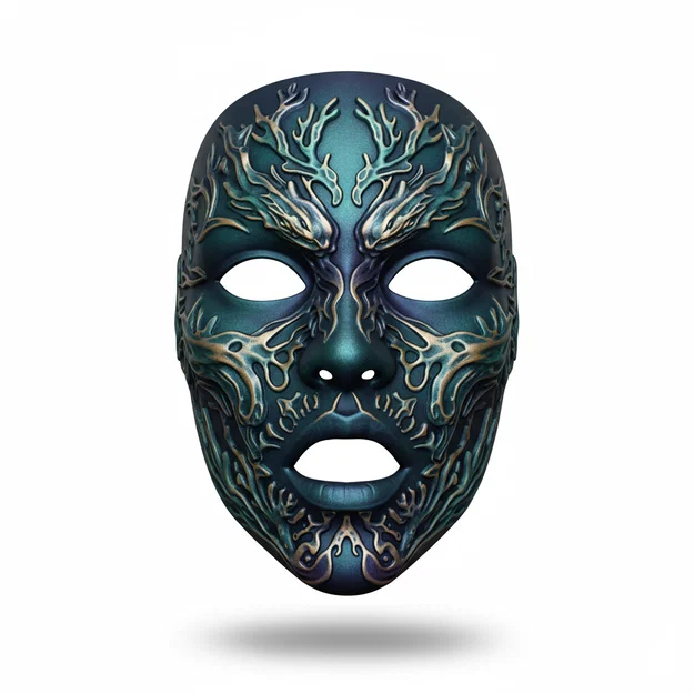 Hydra Abyss Monarch – Mặt nạ cosplay đeo được (face helmet) - Image 1