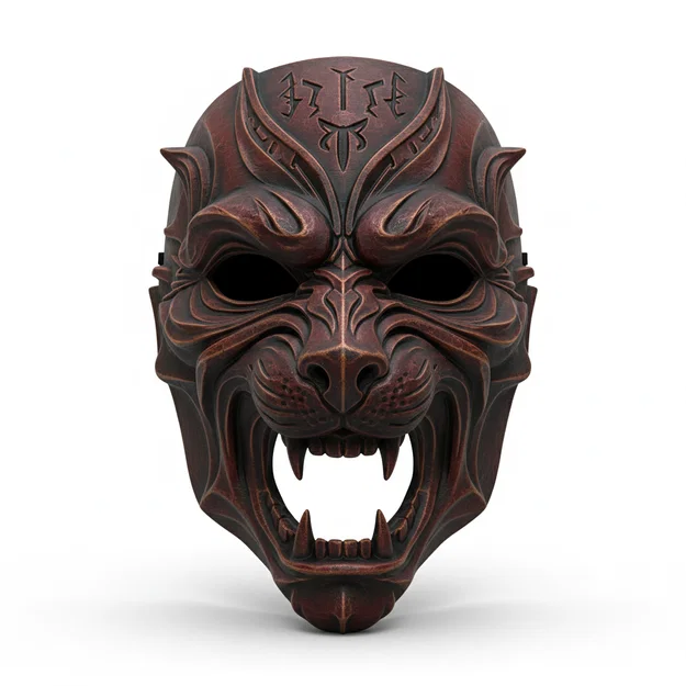 Mặt nạ Infernal Cerberus Lord cosplay đeo được (helmet/face mask) - Image 1