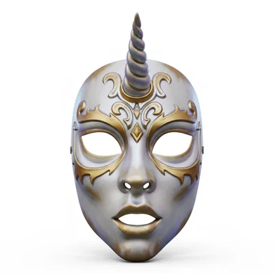 Unicorn Spirit Guardian – Mặt nạ cosplay đeo được (costume/face helmet)