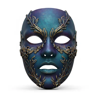 Mermaid Abyss Queen – Mặt nạ cosplay đeo được (costume/face/helmet)