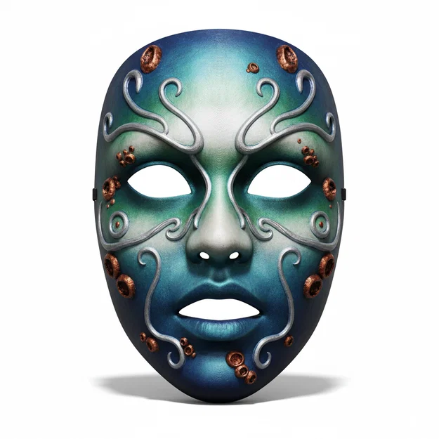 Mặt nạ Siren Ocean Priestess cosplay đeo được (mask/face/helmet) - Image 1
