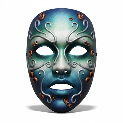Mặt nạ Siren Ocean Priestess cosplay đeo được (mask/face/helmet)
