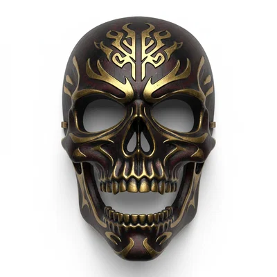 Obsidian Skull Monarch – Mặt nạ cosplay đeo được (costume face helmet)
