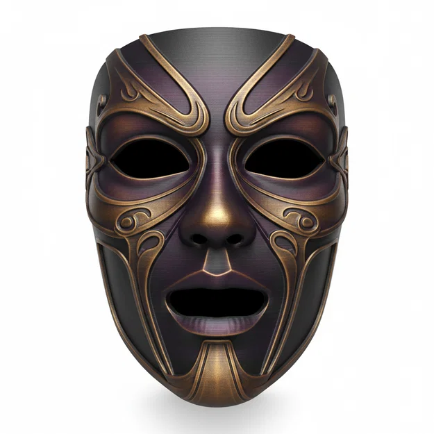 Mặt nạ Eternal Shadow Emperor cosplay đeo được (helmet/face costume) - Image 1