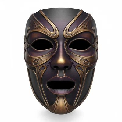 Mặt nạ Eternal Shadow Emperor cosplay đeo được (helmet/face costume)