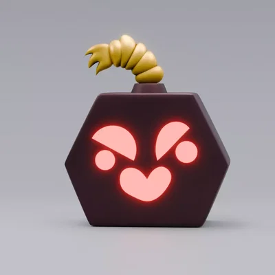 Mô hình 3D Bomb Fruit (Blox Fruits) cực chất cho người chơi