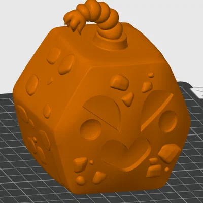 Mô hình 3D Bomb Fruit (Blox Fruits) cực chất cho người chơi