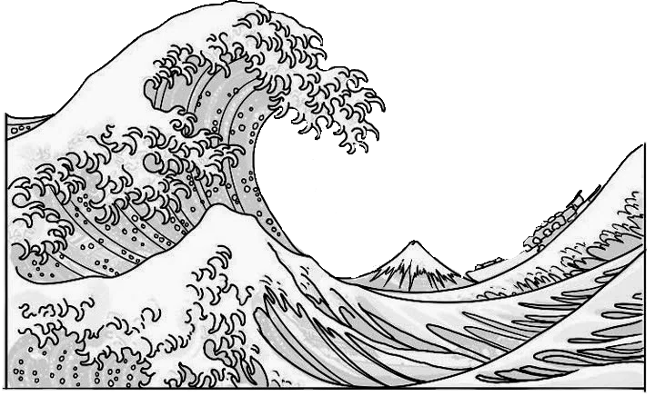 Mô hình tranh treo tường 3D The Great Wave nghệ thuật độc đáo - Image 1